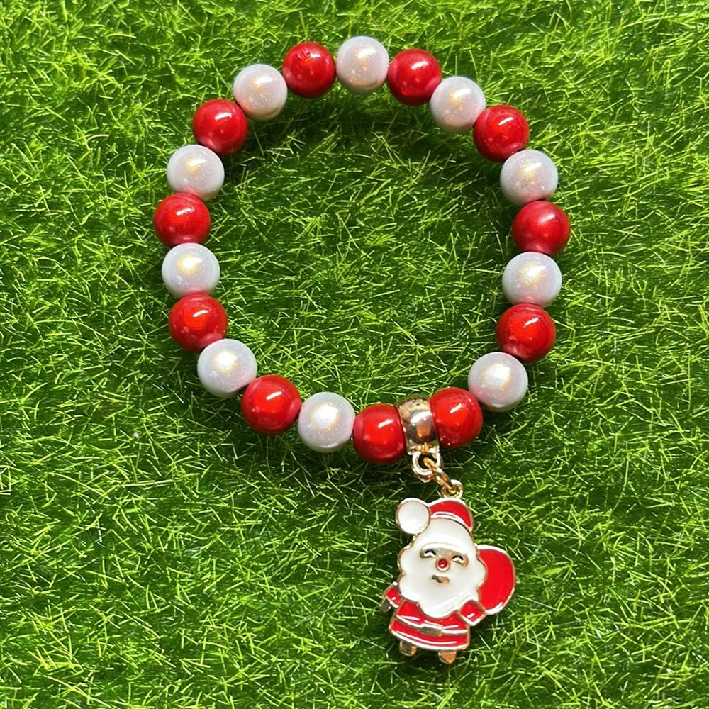 Santa 🎅🏻 Beaded Bracelets Set - Picture 2 of 4